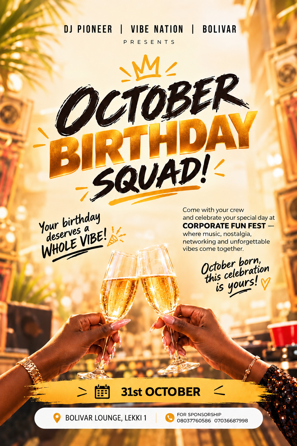 October Birthday Squad at Corporate Fun Fest